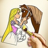 Раскраска Рапунцель