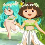 Дора С Волшебником В Лесу
