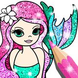 Русалка: Блестящая Книжка-Раскраска 