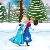 Эльза и Анна на Коньках